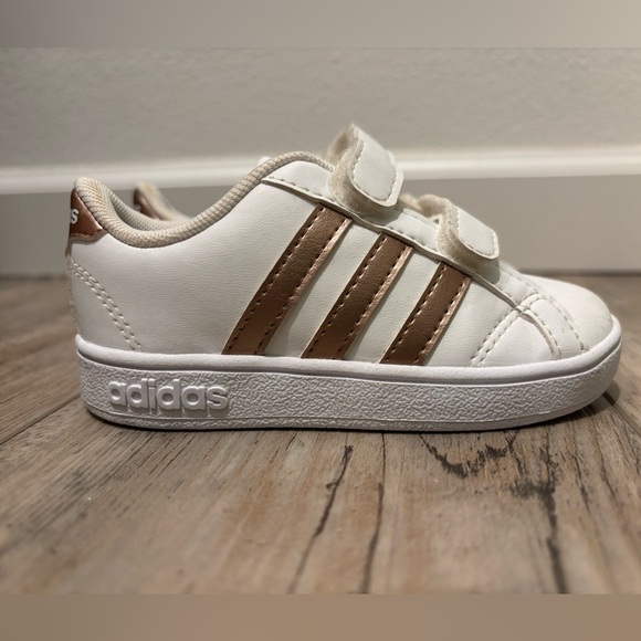 adidas Other - Adidas Bronze Sneaker Superstar Double Strap Kids Sz 6 Toddler